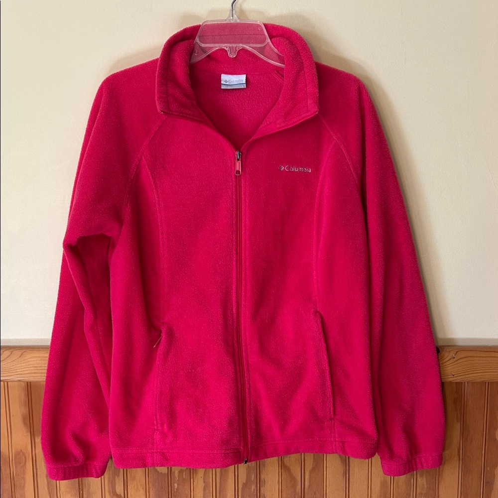 Columbia Vibrant Pink Full-Zip Fleece
